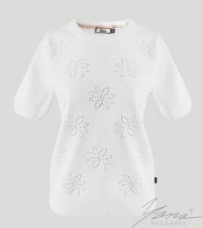 Dámský svetr bije biely