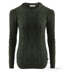 Dámský svetr bije do tmy zelená