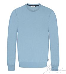 Pánský svetr s kulatým výstřihem, dlouhý rukáv, lehký syn