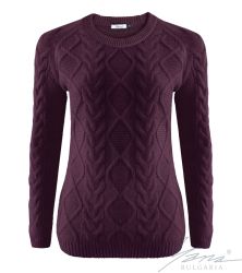Dámský svetr bije burgundské