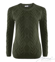 Dámský svetr bije zelená