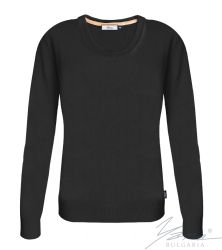 Dámský svetr s výstřihem do OČerná