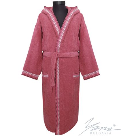 Dámský župan Micro cotton F296 tmavě růžová