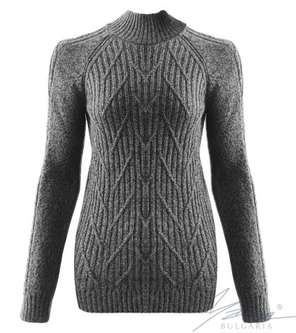 Dámský svetr s francouzským límečkem Šedá