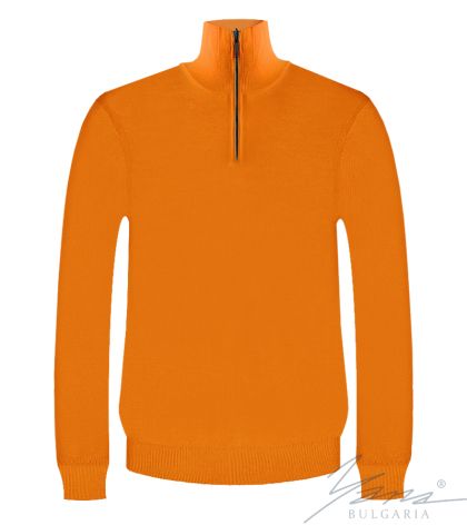 Herrenhemd mit Reißverschluss und hohem Kragen