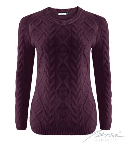 Dámský svetr bije burgundské