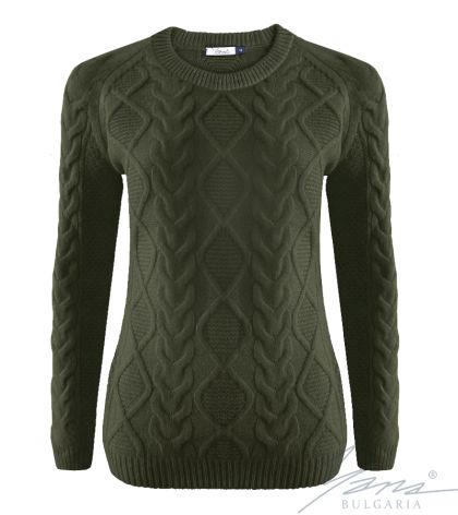 Dámský svetr bije zelená