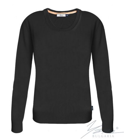 Dámský svetr s výstřihem do OČerná