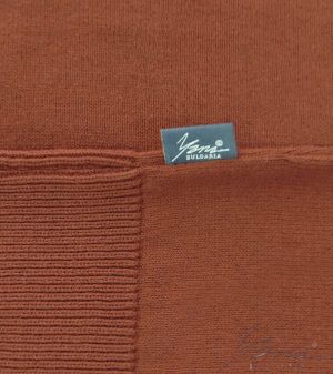 Pánský tenký vlněný svetr s kulatým výstřihem terra