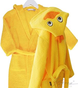 Bademantel für Kinder Ente