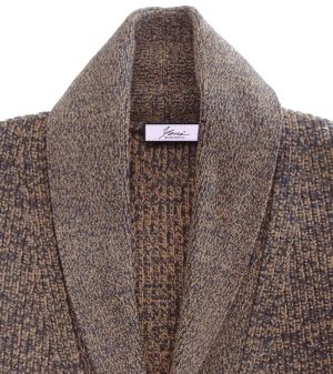 Dámský svetr s vysokým polo límečkem melange