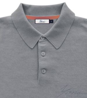 Herrenpoloshirt, kurze Ärmel, grau