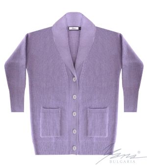 Dámský svetr s vysokým polo límečkem fialova