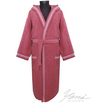 Dámský župan Micro cotton F296 tmavě růžová