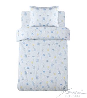Kinderbettwäsche mit blau Wolken