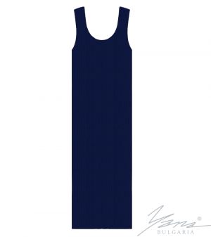 Dámské šaty z elastického úpletu, tmavé modrý