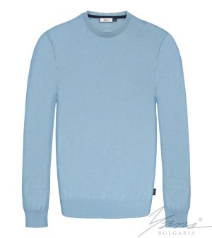 Джемпер мужской с длинным рукавом, светло-синий