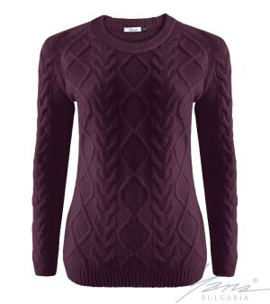 Dámský svetr bije burgundské